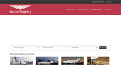 Desktop Screenshot of aircraftregistry.com